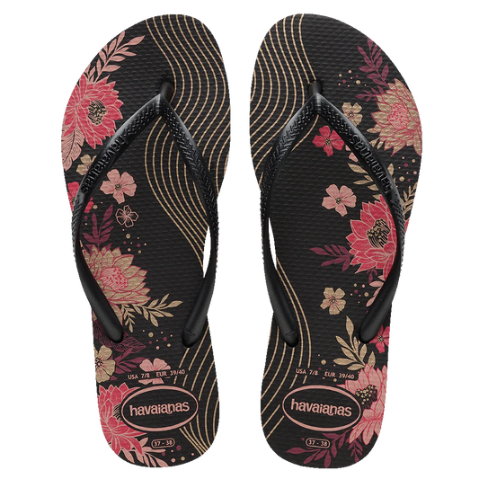 Havaianas Slim Organic 4892 Jandals in colour black