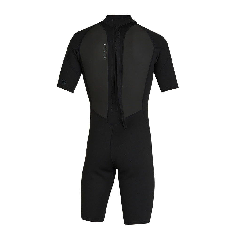 O'Neill Factor 2mm Men's Spring Wetsuit in black from rear