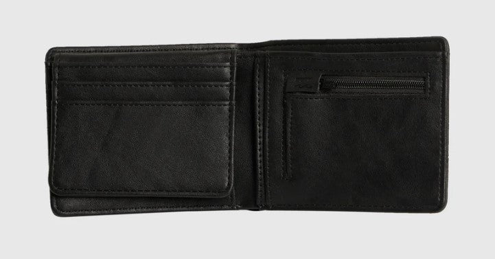 Billabong Dimension PU Wallet in black from inside