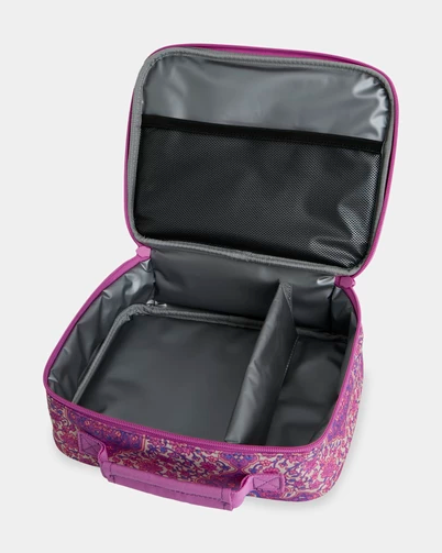 Billabong Bohemia Lunchbox in barbados pink colourway from inside