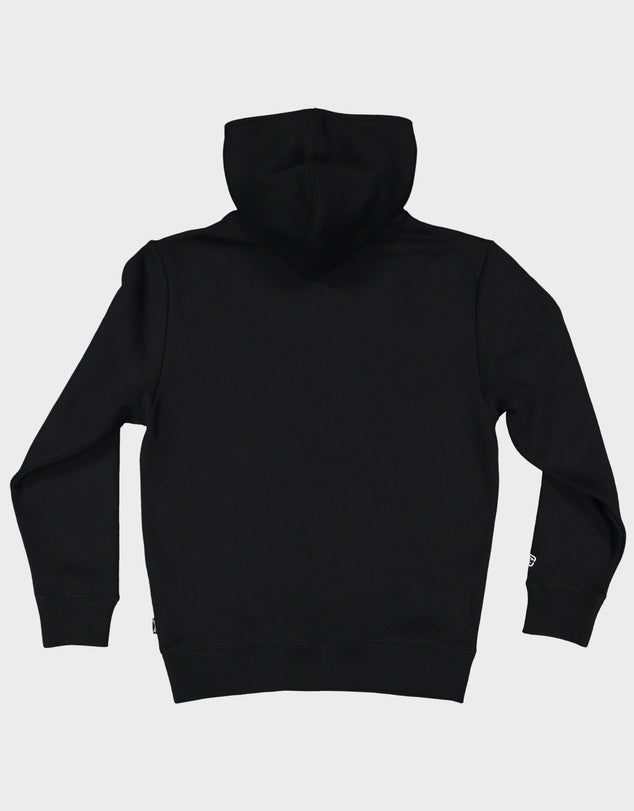 Billabong Bracket Wave Pop Hoodie in colour black back veiw