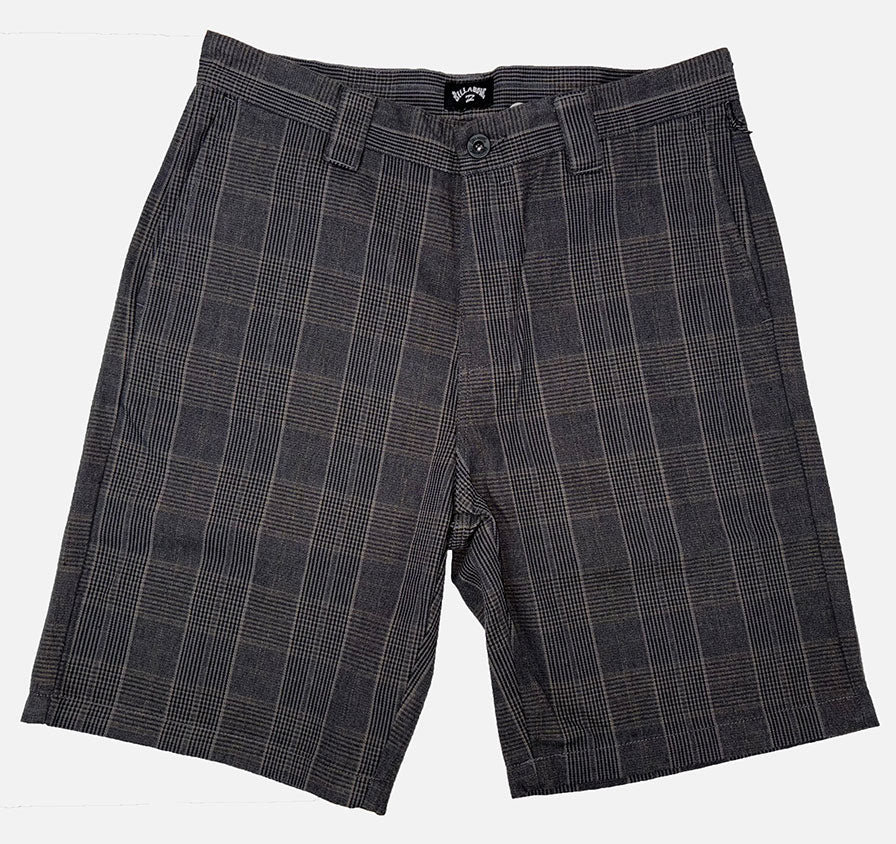 Billabong Carter Walkshorts front in black/grey