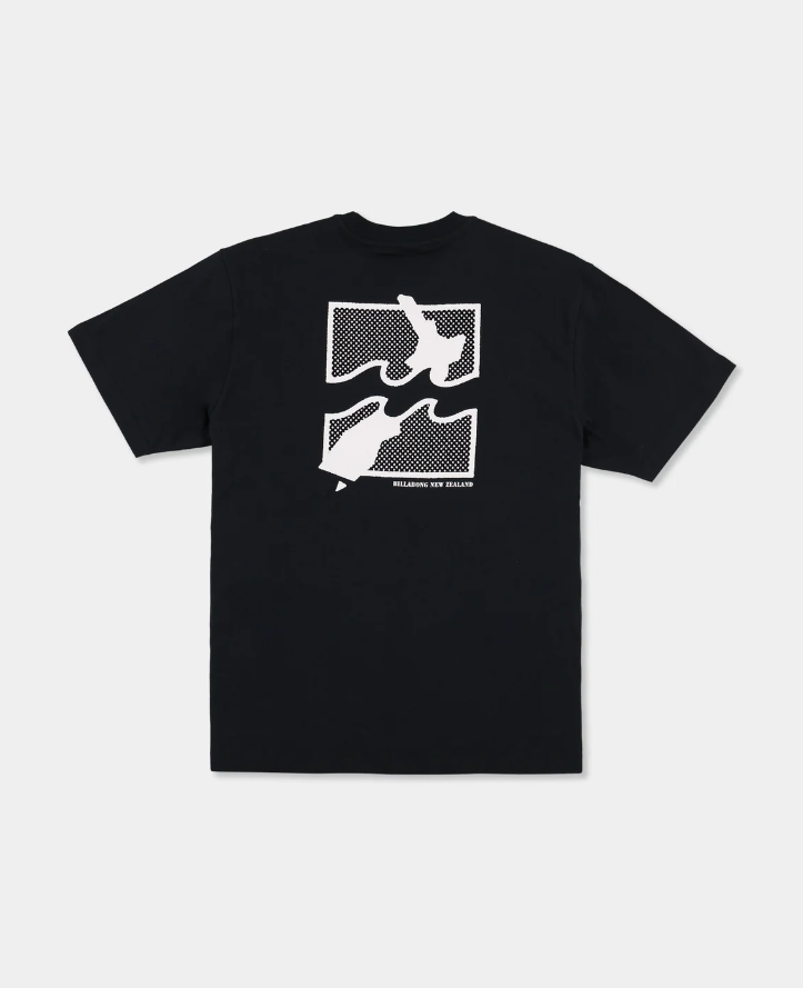 Billabong NZ Backtrack Men's T-Shirt in black from the back