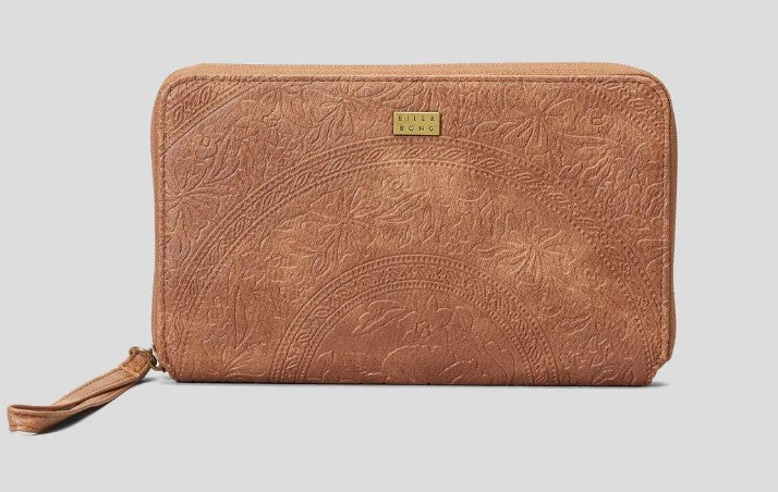 Billabong Hibiscus Travel Wallet in tan