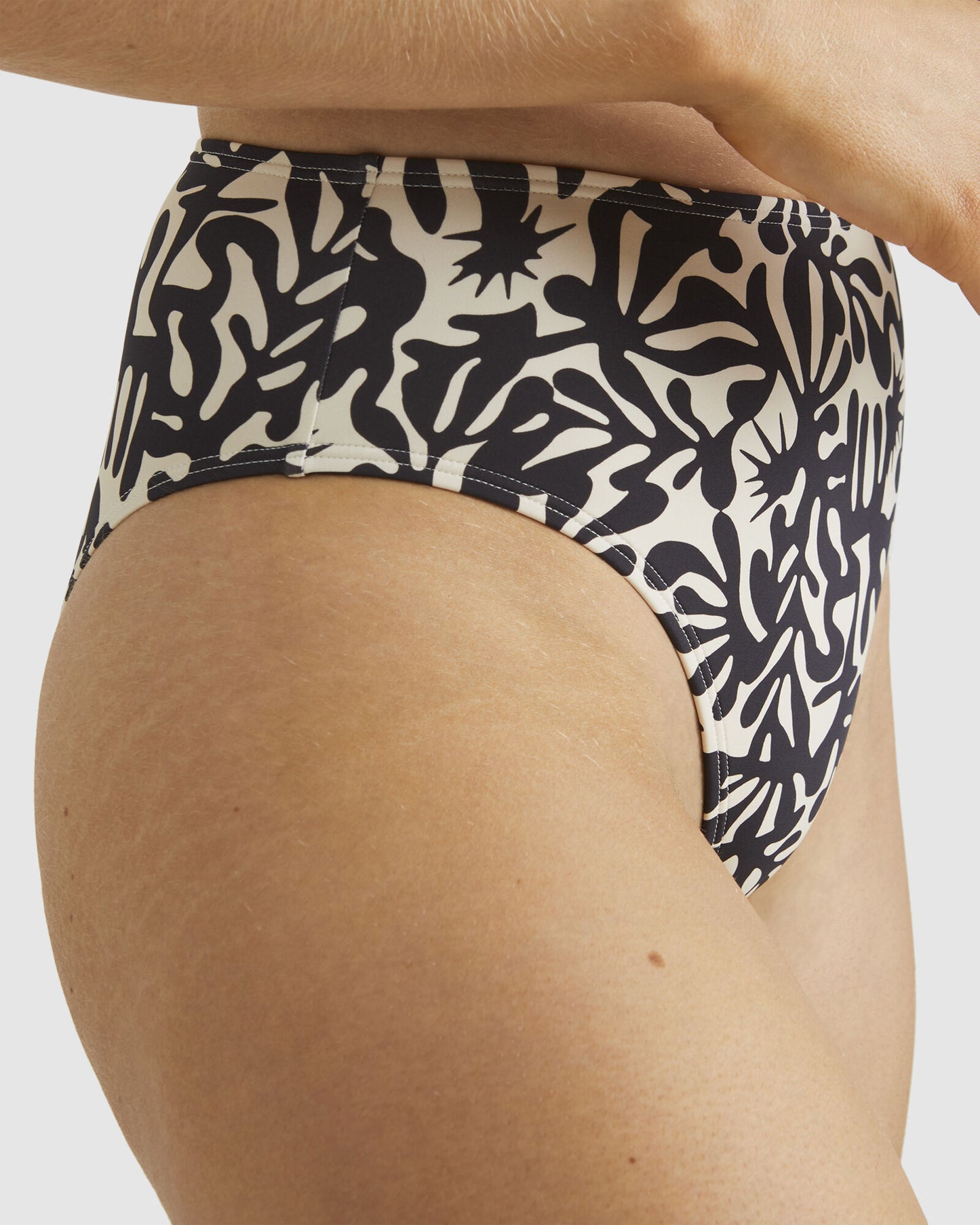 Billabong Palm Grove bikini bottoms in off black
