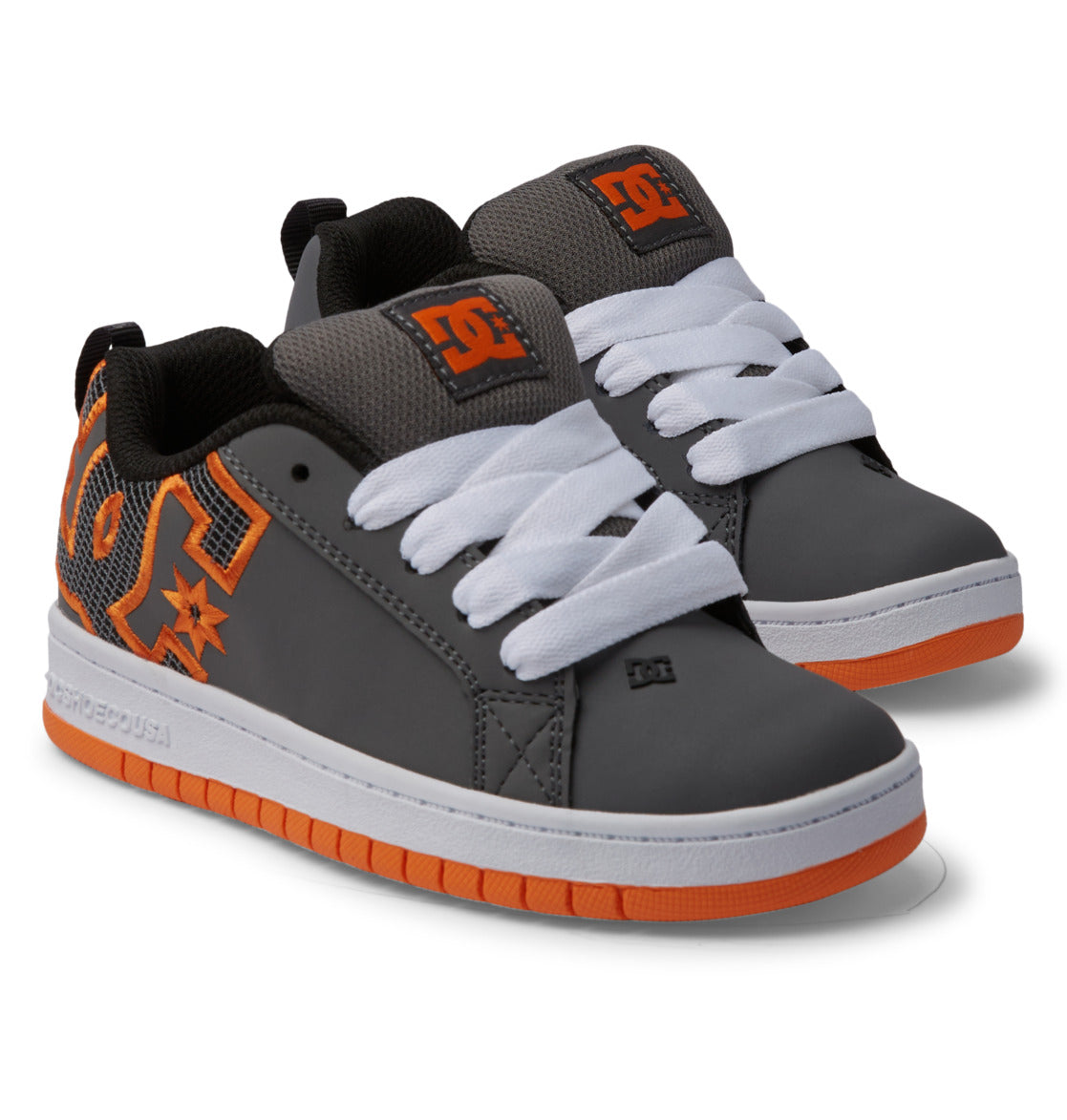 DC Court Graffik Youth Shoe Front View
