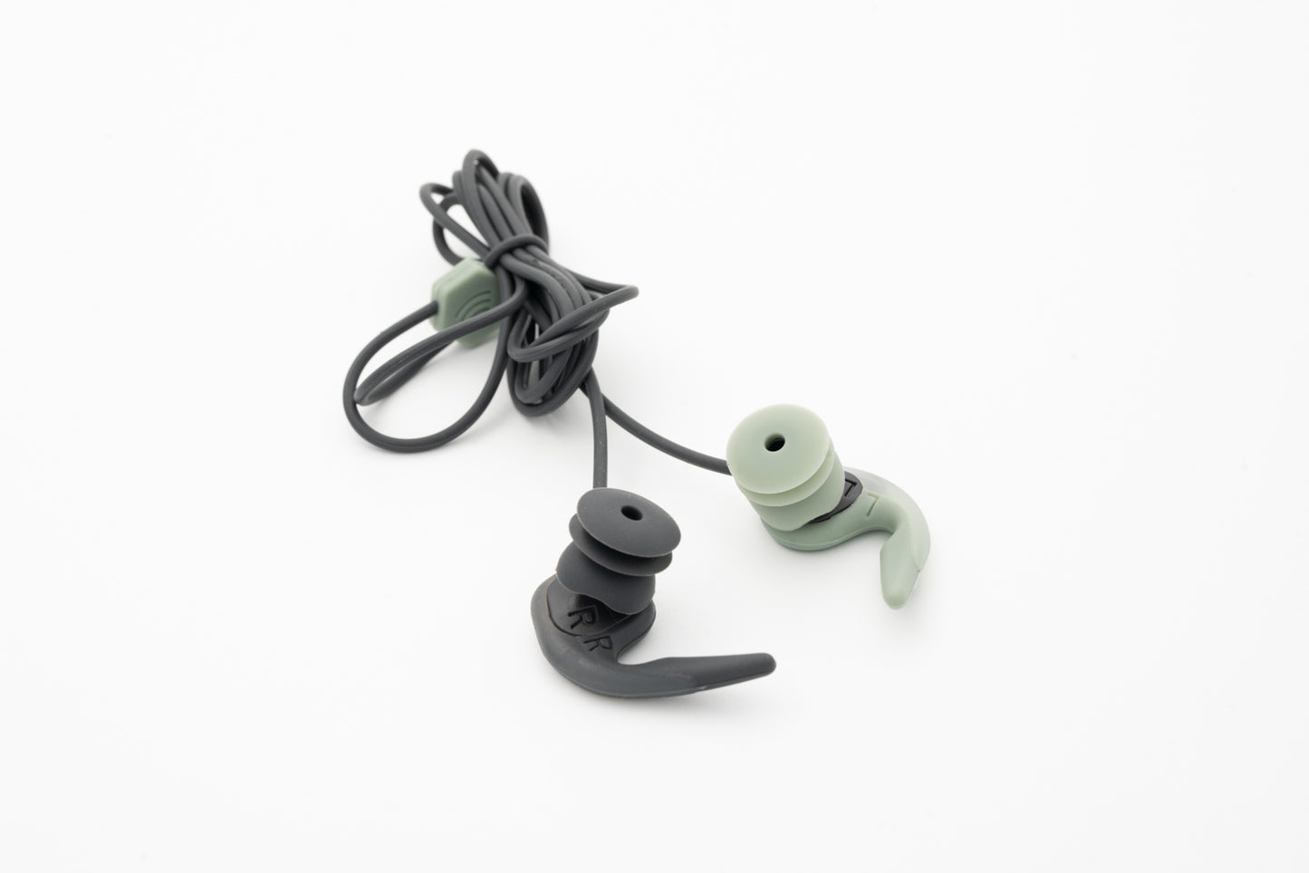 Surfears 4.0 Premium Surfing Earplugs in sage and black colourway
