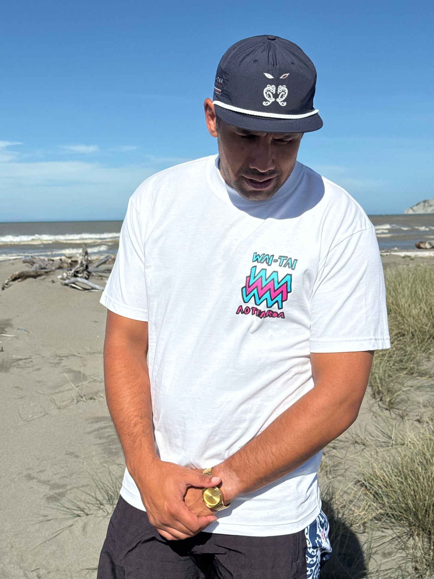 Wai-Tai Mura Heavyweight Tee in white from front
