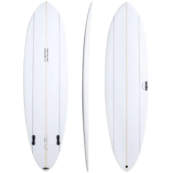 JS INDUSTRIES 7'6A BIG BARON PE midlength SURFBOARD