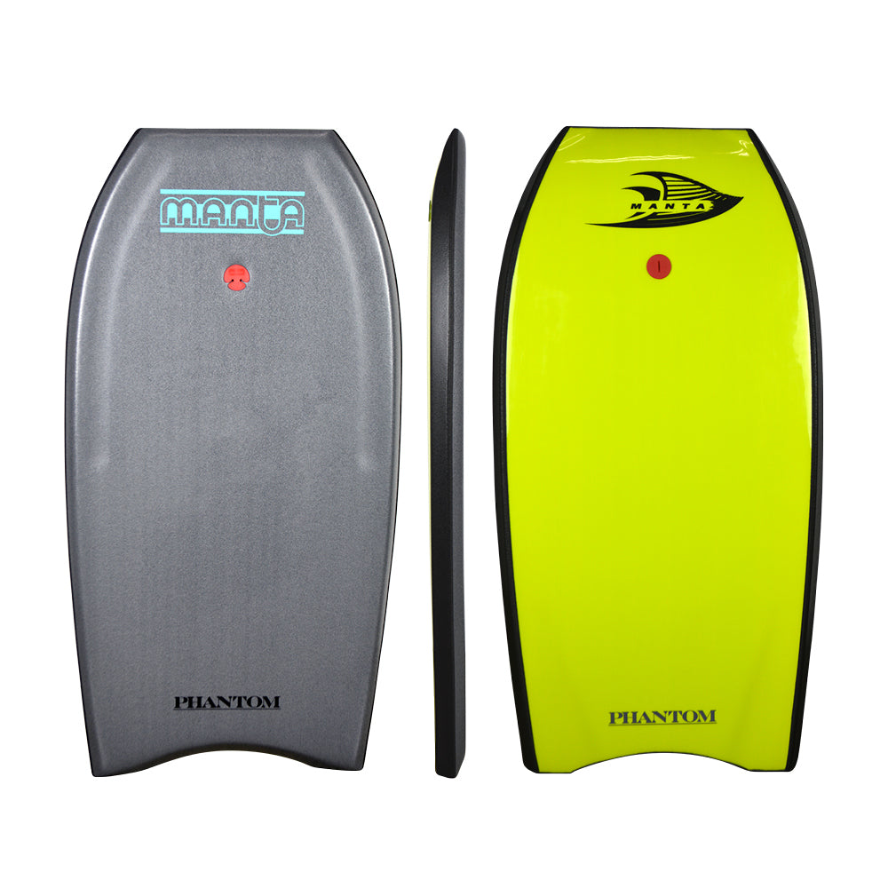 MANTA PHANTOM 42" PE BODYBOARD grey yellow 