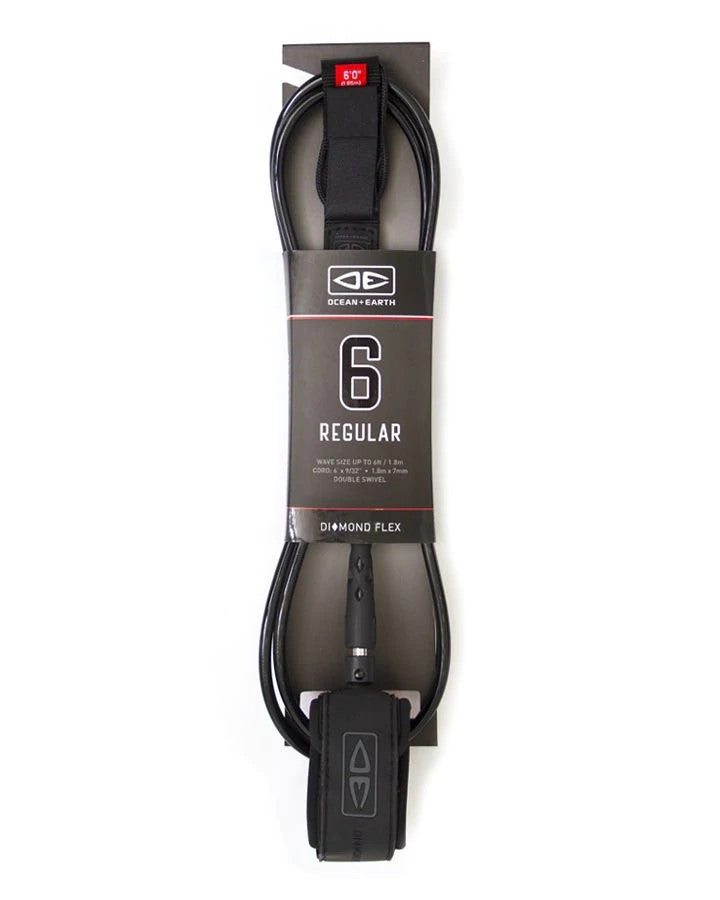 OCEAN AND EARTH REG 6FT SURFBOARD LEASH