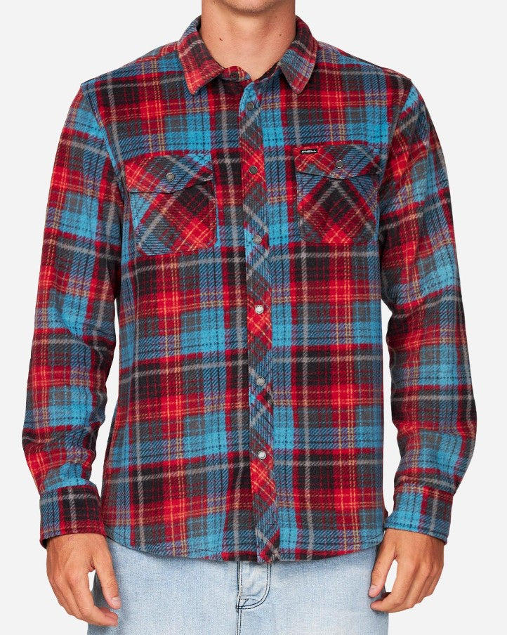 O'Neill Glacier Plaid Superfleece Men's Win24