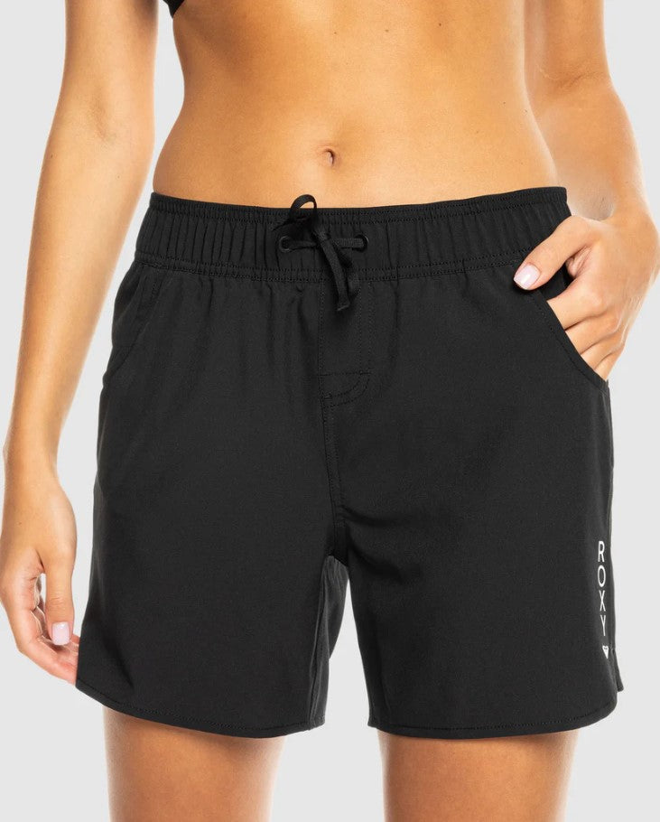 Roxy Wave 5" Women's Boardshorts in black from front