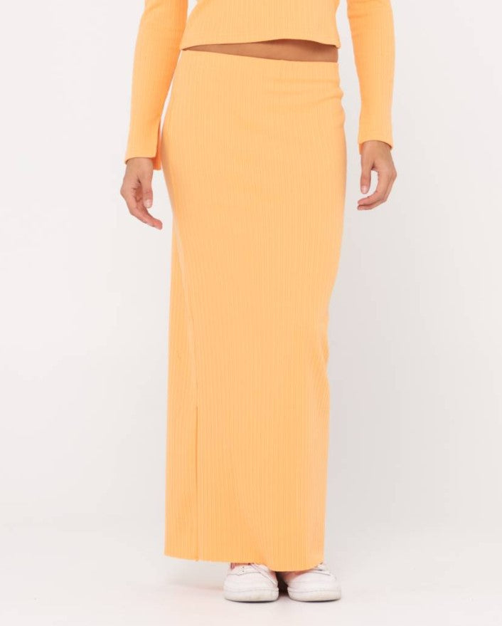 Rusty Scarlett Maxi Skirt in apricot blush colourway