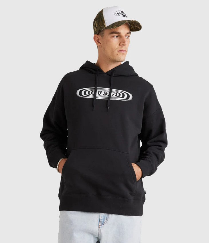 RVCA Pulse Hoodie in black on model in studio