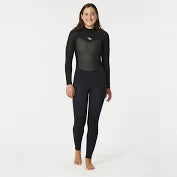 Rip Curl Womens 3/2mm Dawn Patrol Wetsuit in colour black