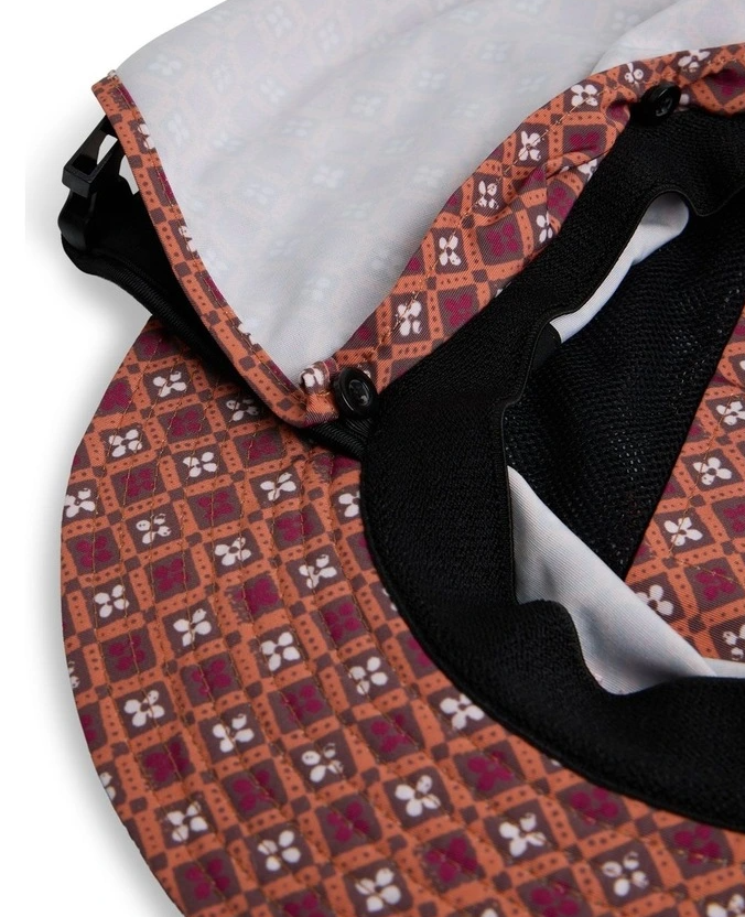 Roxy Aurora Surf Hat in dusty pink colourway showing underneath