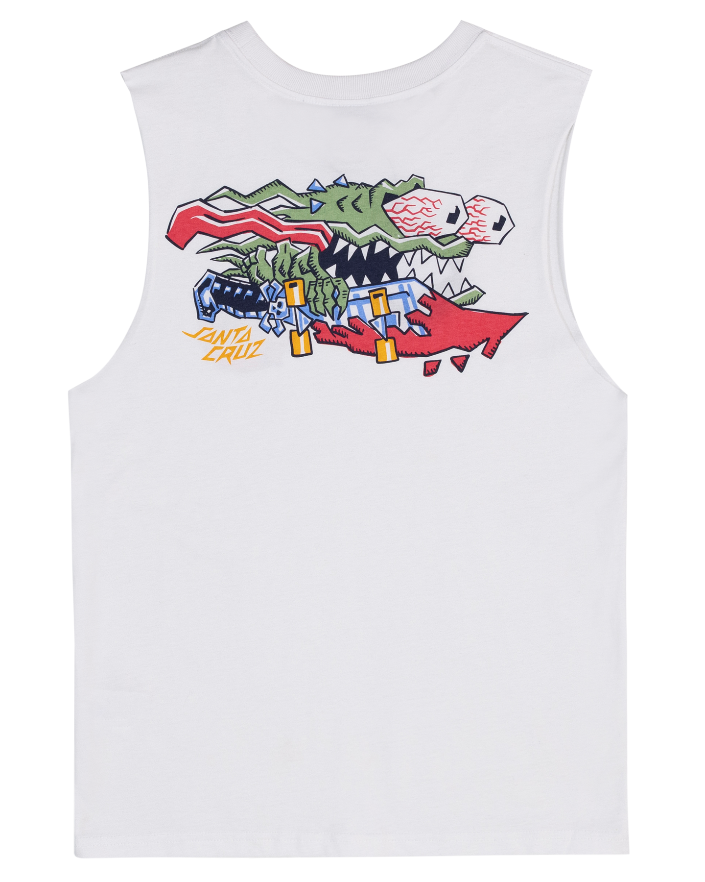Santa Cruz Youth Meek Scratched Slasher Muscle in white from rear