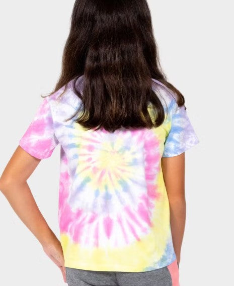 Santa Cruz Opus Dot Front Tie Dye Girls Tee SS Crew WIN24