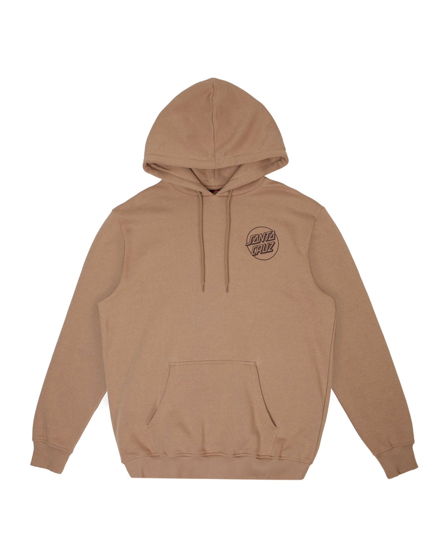Santa Cruz OS Opus Screaming Hand Hoodie in taupe from front
