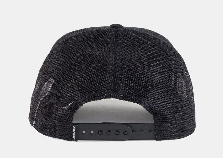 Santa Cruz Oval Check Flame Dot Trucker Cap - Win25