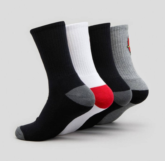 Santa Cruz Classic Dot 4 Pack Crew Socks