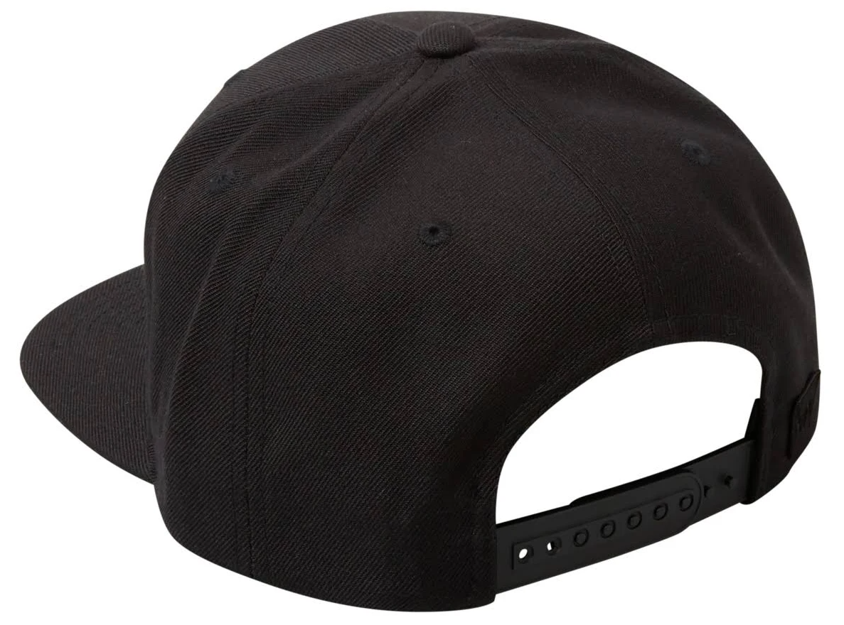 RVCA Commonwealth Patch Snapback Cap rear in black