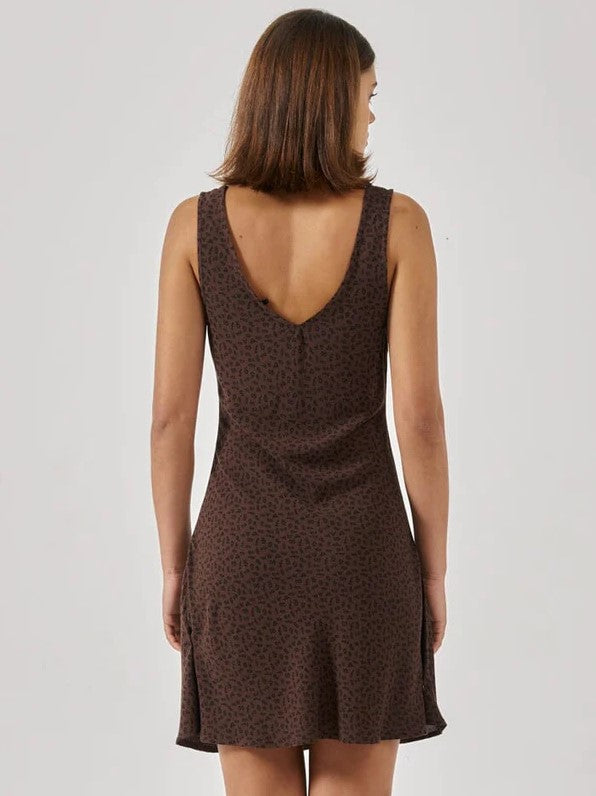 Thrills Cassia Mini Dress on a model from the rear