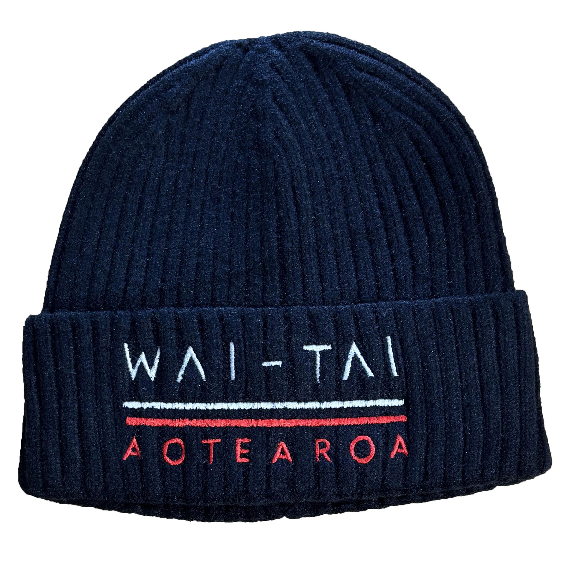 Wai-Tai Aotearoa Tohu Fisherman Maori Beanie