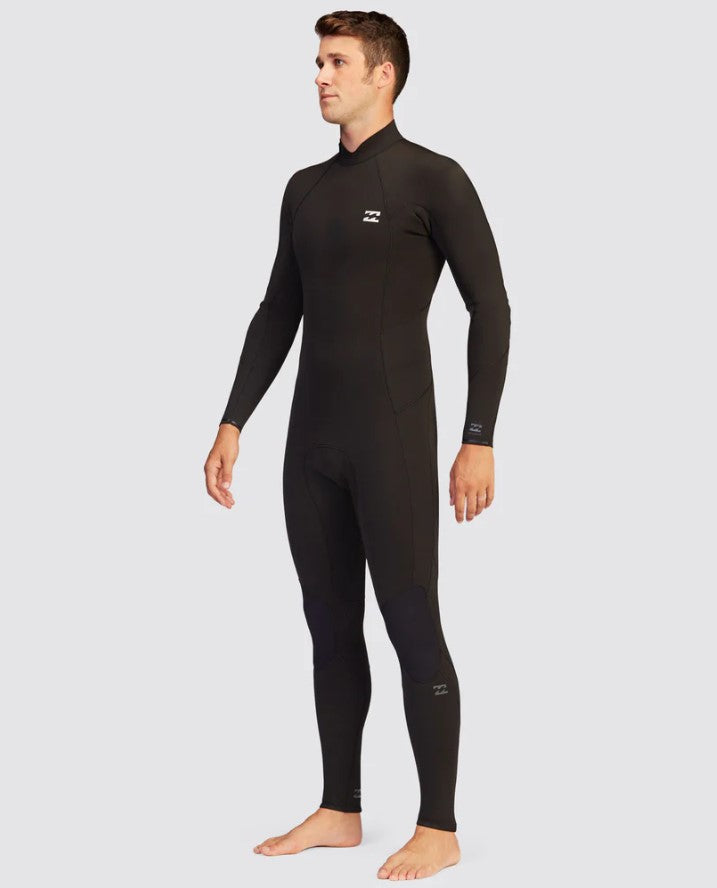 Billabong Absolute 3/2mm GBS Back Zip Wetsuit in black hash
