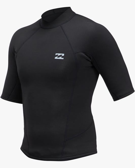 Billabong Absolute 2mm Short Sleeve Wetsuit Vest in black from front