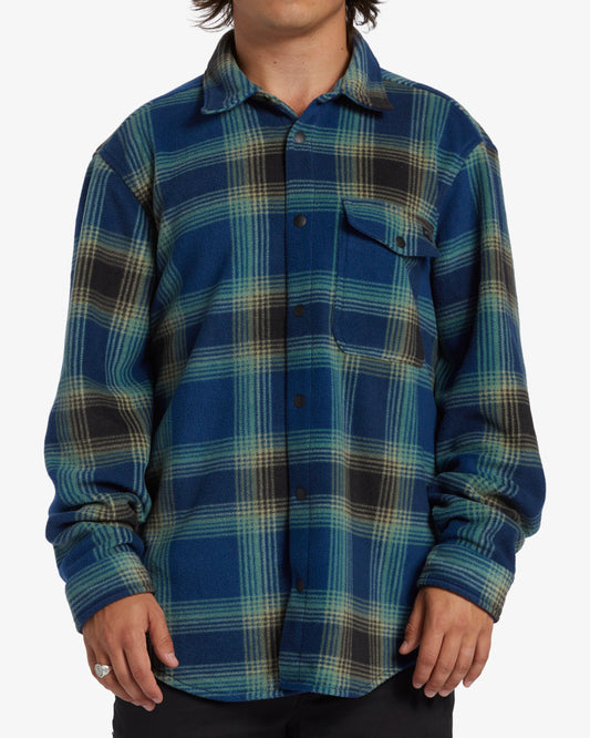Billabong Furnace Flannel in dark blue from front