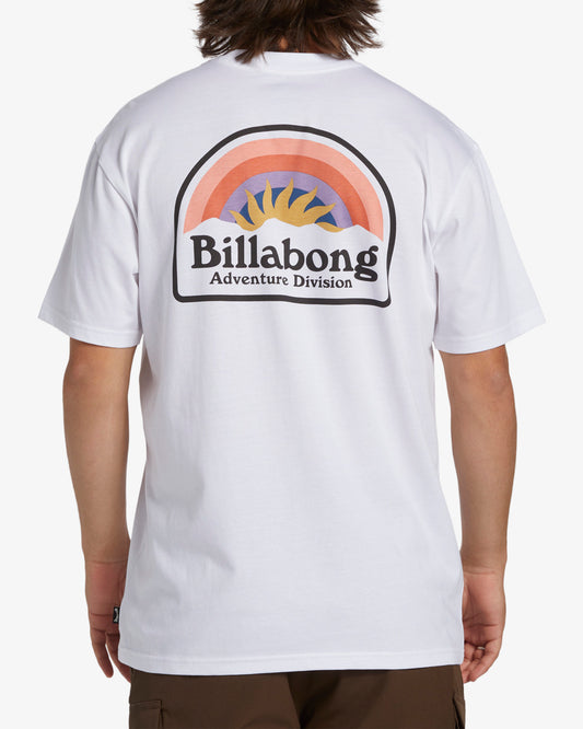 Billabong Adventure Division Sun Up Tee in white from back