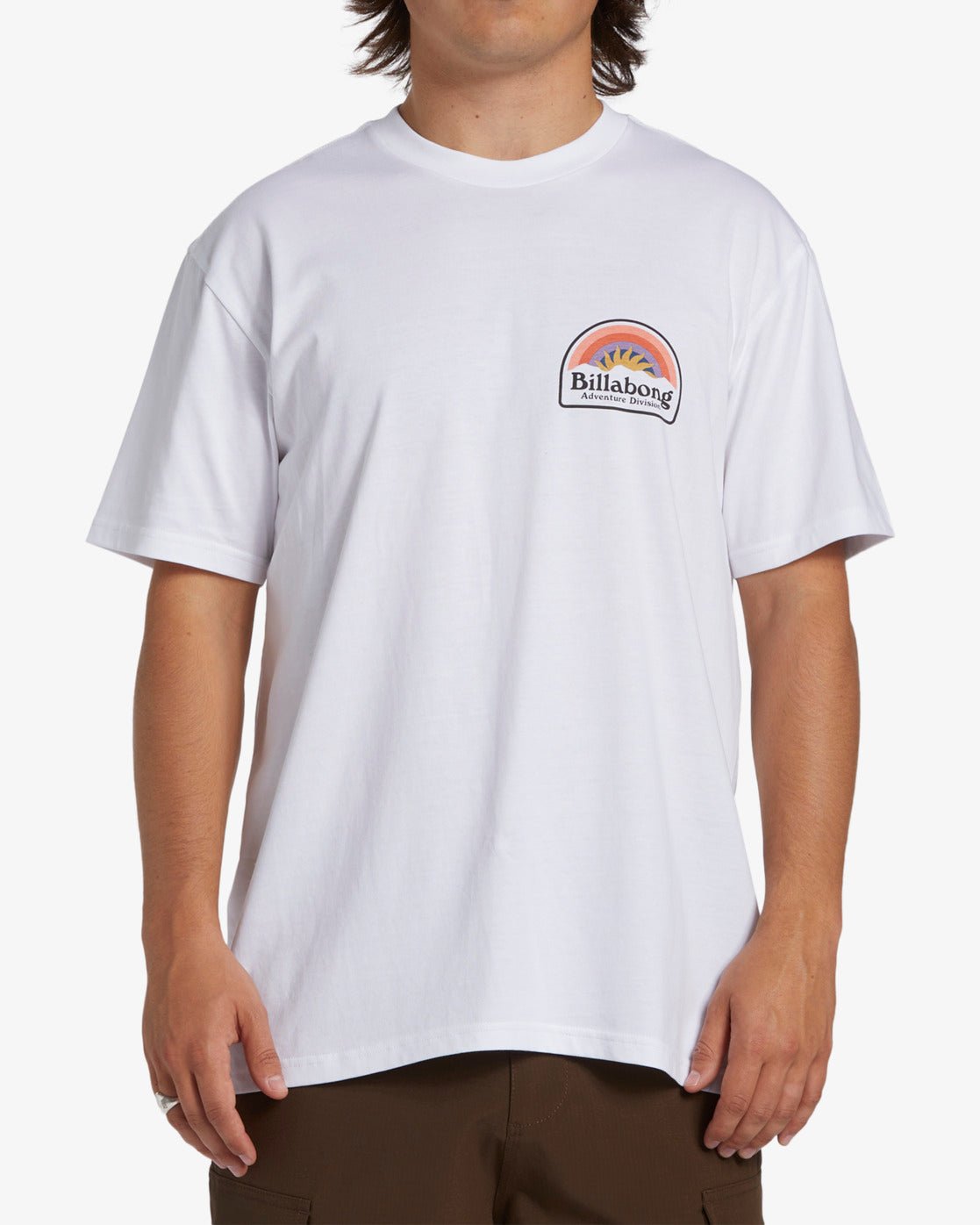 Billabong Adventure Division Sun Up Tee in white from front