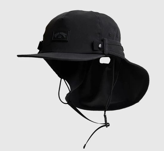 Billabong All Day Surf Cap in black with back flap
