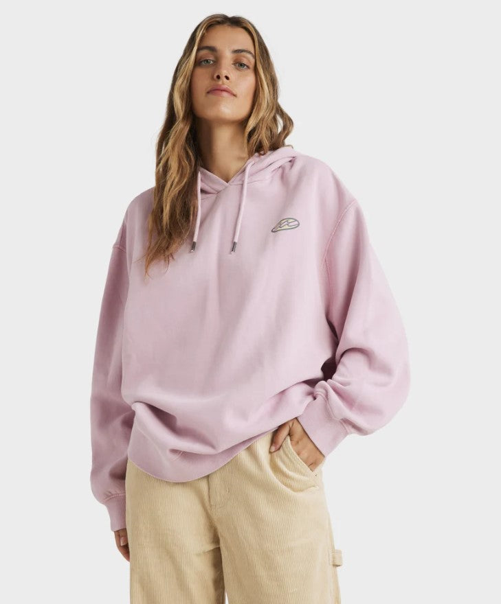 Billabong Beach Tour Hoodie in chalk pink from front
