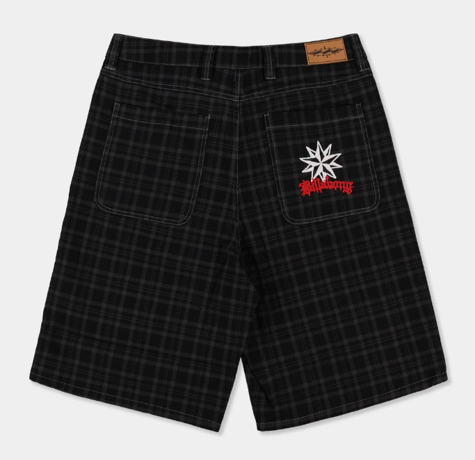 Billabong Cando Star 23" Men's Walkshorts in black flatlay from the back