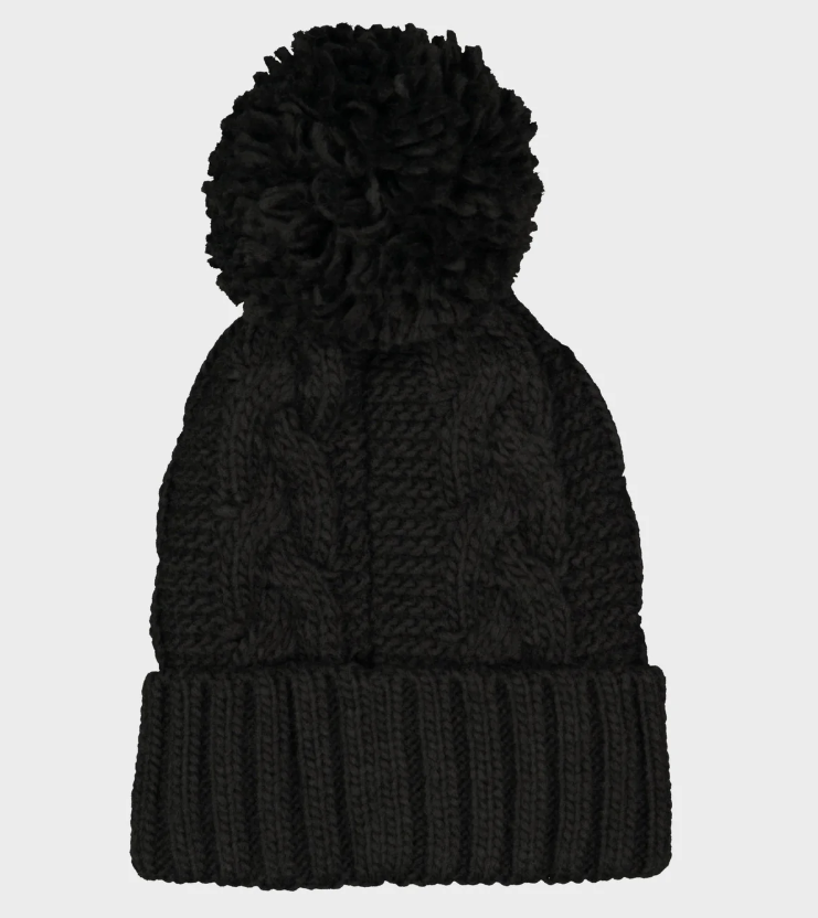 Billabong Cozy Up Women's Beanie in black from rear