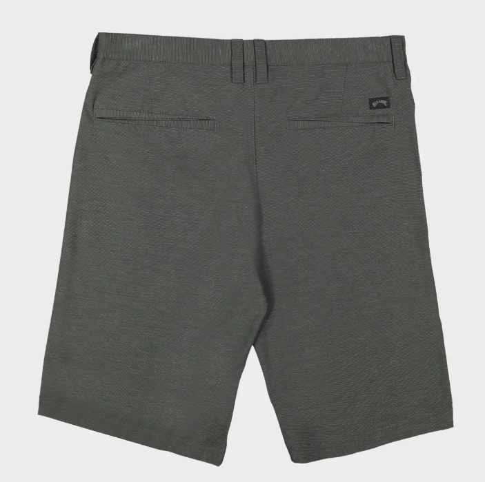 Billabong Crossfire 21" Submersible Shorts in asphalt from rear