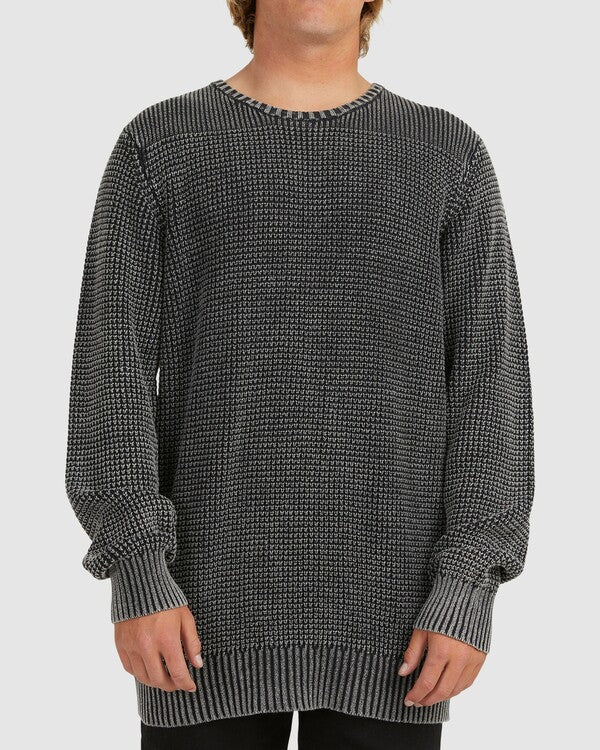 Billabong East Knit Crew in black colourway