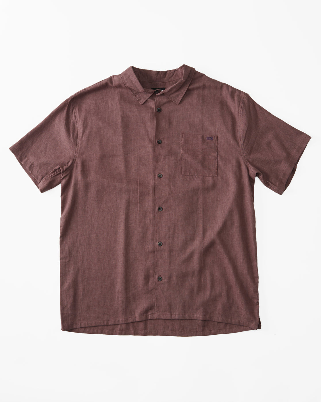 Billabong Everyday Solid Short Sleeve Shirt in vintage violet