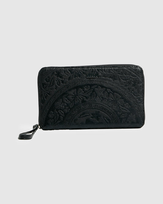 Billabong Hibiscus Travel Wallet in black