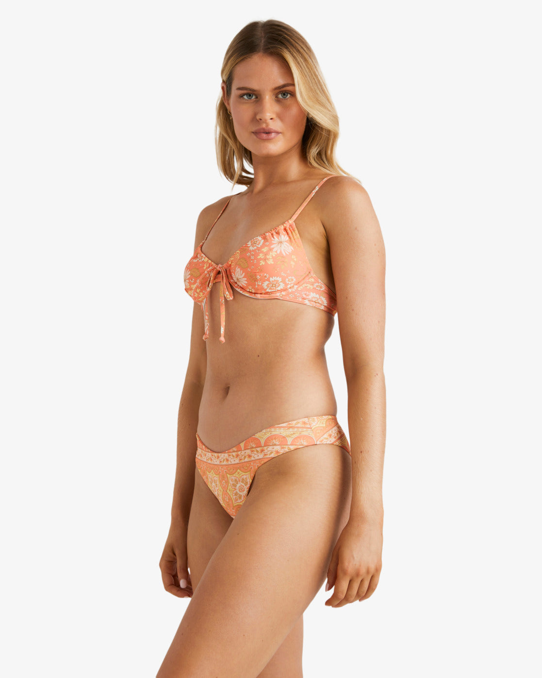 Billabong In Dream Space Underwire w Bondi Pant Bikini in sweet papaya from side