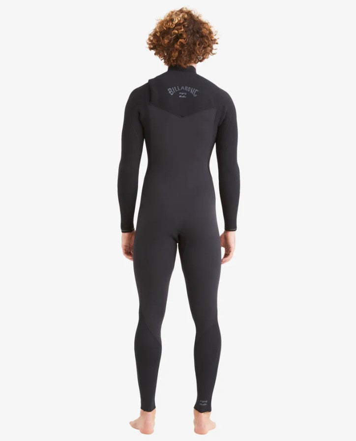 Billabong Revolution 4/3mm CZ Wetsuit in black from rear