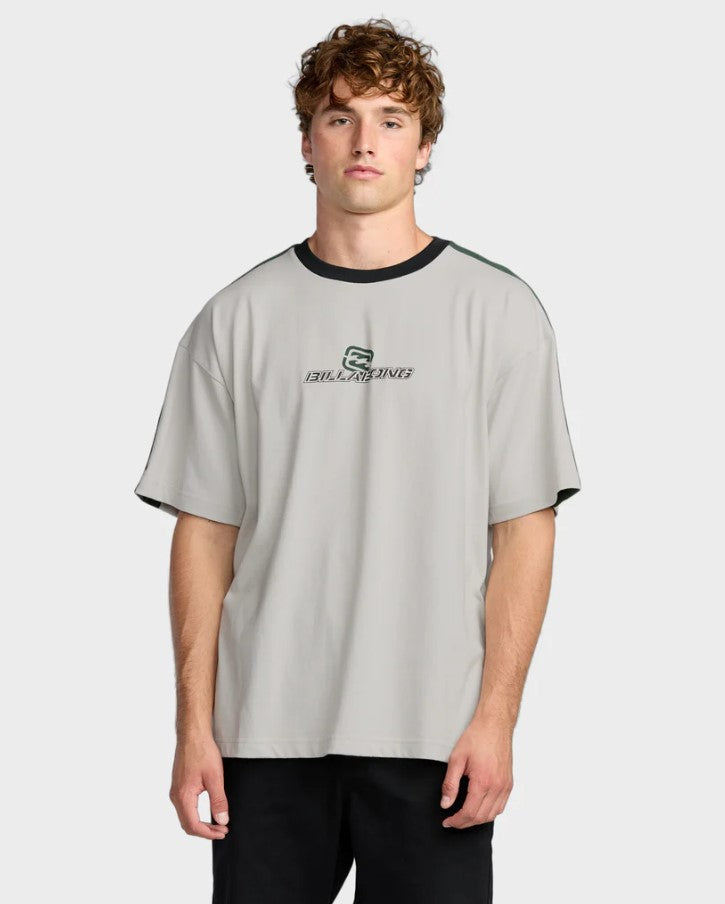 Billabong Spec 73 Iconic T-Shirt in silver from front