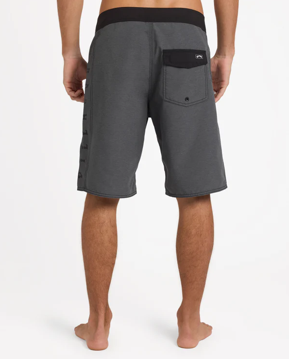 Billabong Shadow Cut OG 20" Men's Boardshorts in asphalt from rear