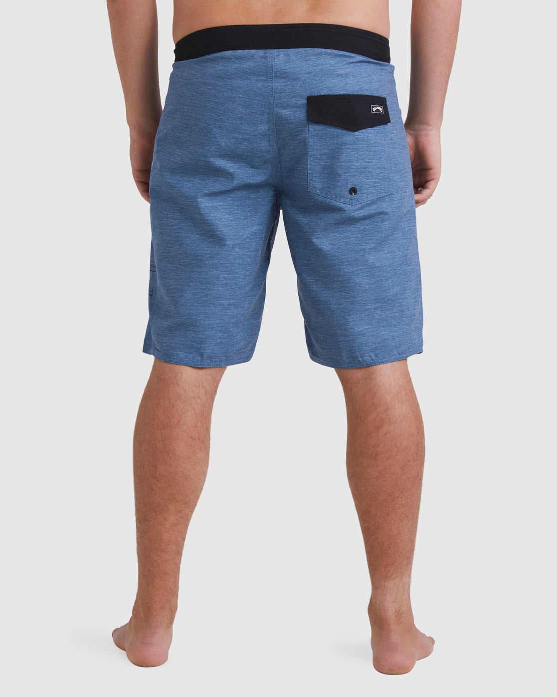 Billabong Shadow Cut OG 20" Boardshort from back in north sea blue colourway