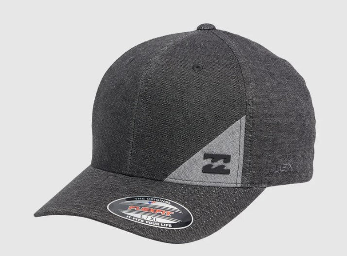 Billabong Station Flexfit Cap in black heather colourway