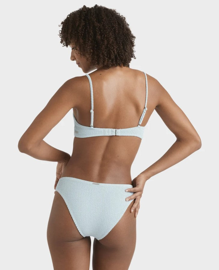 Billabong Summer Hi Mika Bralette with Bondi Pant Bikini in sky blue on model from rear