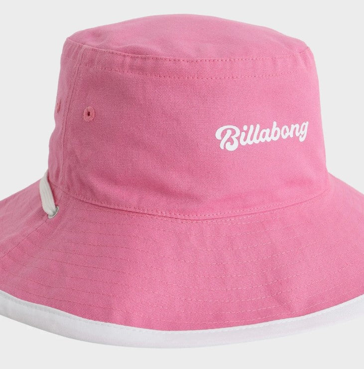 Billabong Sun Shift Groms Bucket Hat  reversed to pink side